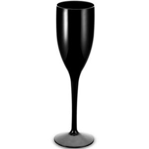 Kunsstof glas Guus zwart | Champagneglas