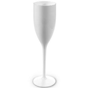 Kunststof glas Philippe wit | Champagneglas