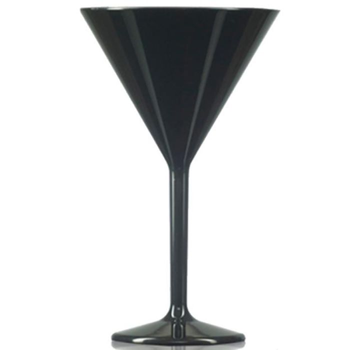 Kunststof glas Kelly black | Martiniglas