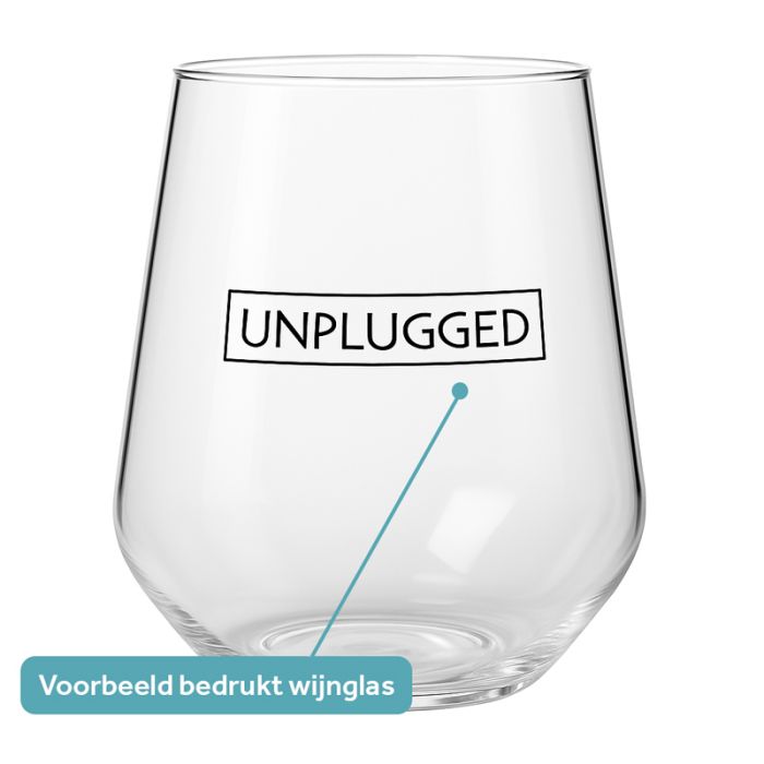 Kunststof water wijnglas Ingrid 39cl plus opdruk