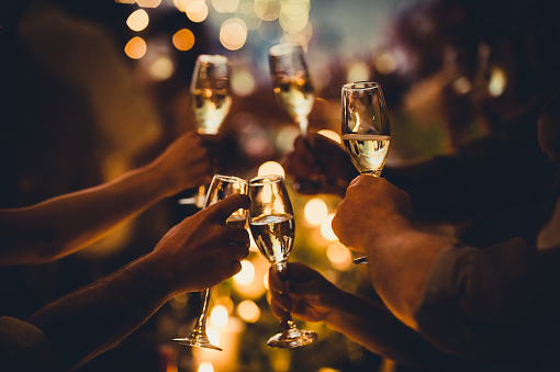 Onbreekbare champagneglazen